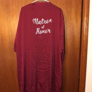 Matron of honor robe